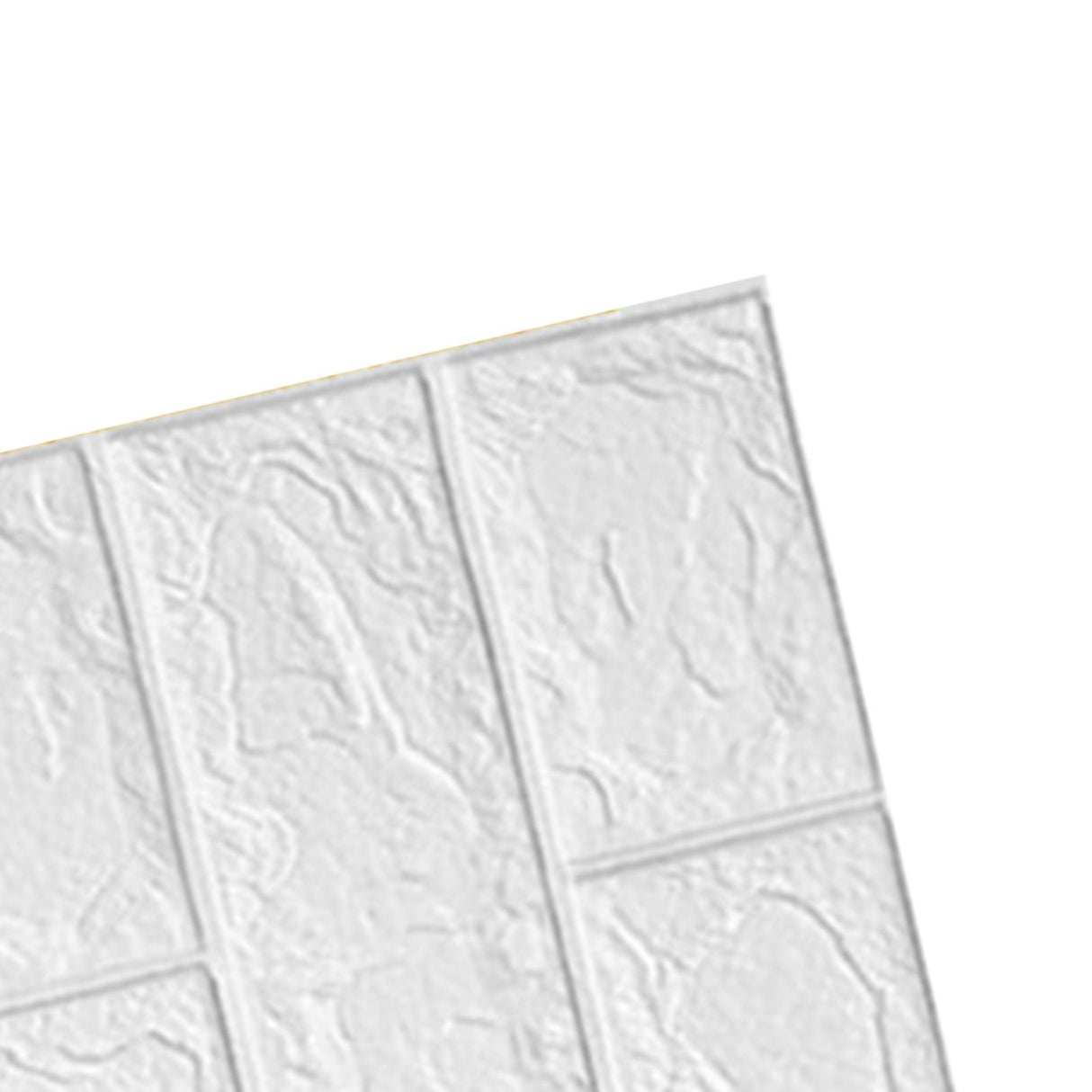 3D Wallpaper Self Adhesive Waterproof Cuttable Odorless Faux Brick Wall Panel for Living Room Bedroom White 10pcs