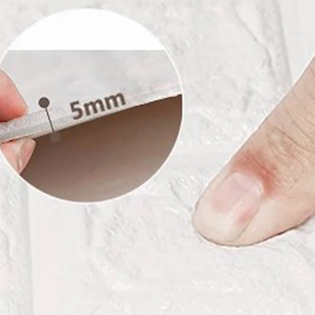 3D Wallpaper Self Adhesive Waterproof Cuttable Odorless Faux Brick Wall Panel for Living Room Bedroom White 10pcs