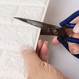 3D Wallpaper Self Adhesive Waterproof Cuttable Odorless Faux Brick Wall Panel for Living Room Bedroom White 10pcs - Extra Image