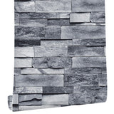 Self Adhesive Wallpaper 3D Simulation Brick Designed Thickened Paper Wall Stickers for Decoration