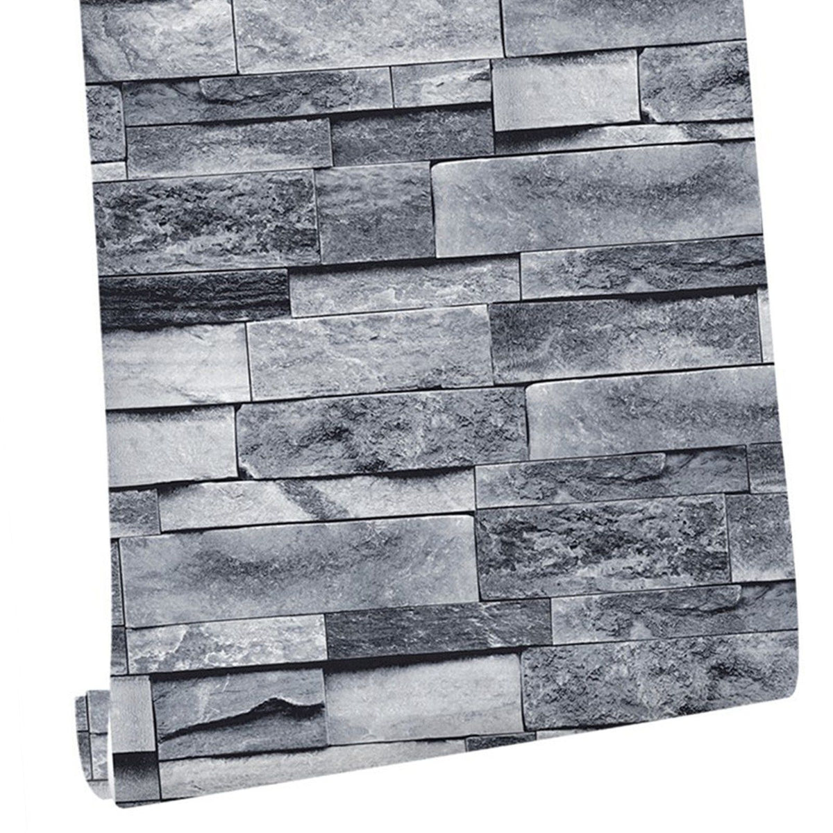Self Adhesive Wallpaper 3D Simulation Brick Designed Thickened Paper Wall Stickers for Decoration