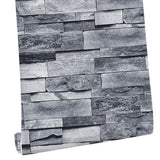 Self Adhesive Wallpaper 3D Simulation Brick Designed Thickened Paper Wall Stickers for Decoration - Top-Down View