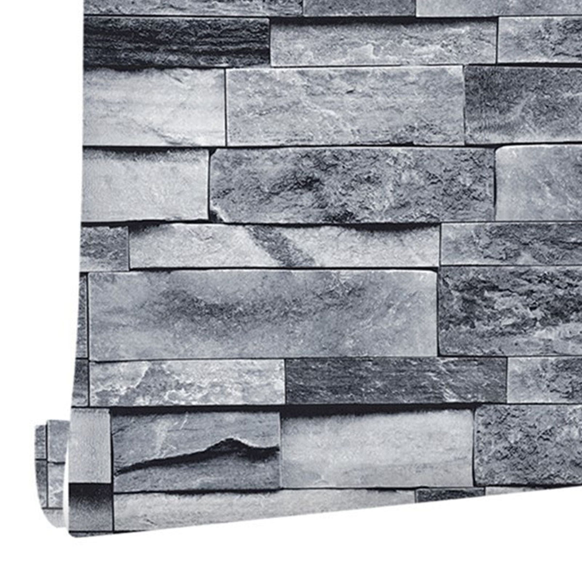 Self Adhesive Wallpaper 3D Simulation Brick Designed Thickened Paper Wall Stickers for Decoration