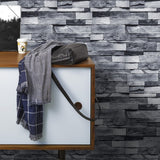 Self Adhesive Wallpaper 3D Simulation Brick Designed Thickened Paper Wall Stickers for Decoration