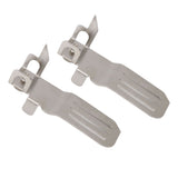 2PCS Measuring Tape Clip Aluminium Alloy with Three Installation Slots Measuring Tape Holder for Woodworking - Top-Down View