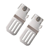 2PCS Measuring Tape Clip Aluminium Alloy with Three Installation Slots Measuring Tape Holder for Woodworking - Rear View