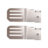 2PCS Measuring Tape Clip Aluminium Alloy with Three Installation Slots Measuring Tape Holder for Woodworking - Low Angle
