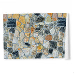 45cmx10m Simulated Stone Wallpaper Home Brick Grain Wall Sticker Colorful Rock Pattern