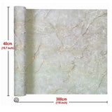 Kitchen Self Adhesive Film Marble Grain Waterproof High Temperature Resistance Home Decoration Wallpaper for Kitchen - 45-Degree Angle