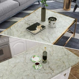 Kitchen Self Adhesive Film Marble Grain Waterproof High Temperature Resistance Home Decoration Wallpaper for Kitchen - Rear View
