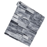 6m/19.69ft Wallpaper Vintage Brick Self Adhesive Peel and Stick 3D Wall Sticker for Home Restaurant - Top-Down View