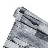 6m/19.69ft Wallpaper Vintage Brick Self Adhesive Peel and Stick 3D Wall Sticker for Home Restaurant - Close-Up Angle