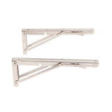 Triangular Folding Angle Bracket Thickened Stainless Steel L Shaped Folding Angle Support for Kitchen Bedroom
