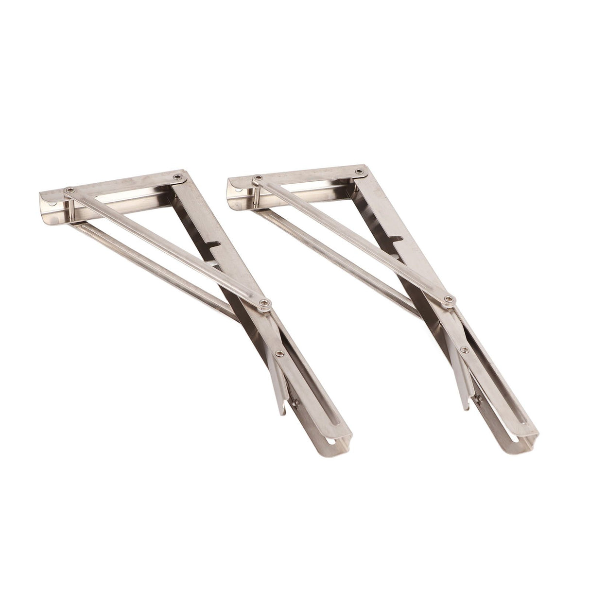 Triangular Folding Angle Bracket Thickened Stainless Steel L Shaped Folding Angle Support for Kitchen Bedroom