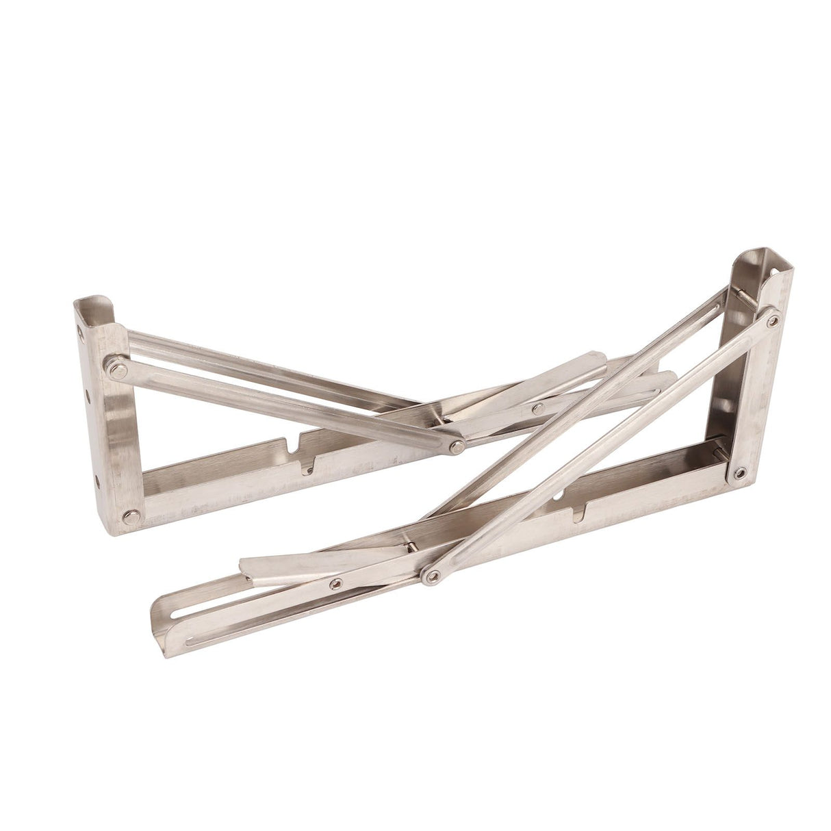 Triangular Folding Angle Bracket Thickened Stainless Steel L Shaped Folding Angle Support for Kitchen Bedroom