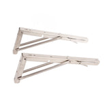 Triangular Folding Angle Bracket Thickened Stainless Steel L Shaped Folding Angle Support for Kitchen Bedroom