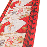 Christmas Table Runner Flag Printing Wear Dirt Resistant Xmas Christmas Table Flag for Christmas Table Cloth Decoration Santa Model - Low Angle