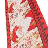 Christmas Table Runner Flag Printing Wear Dirt Resistant Xmas Christmas Table Flag for Christmas Table Cloth Decoration Santa Model
