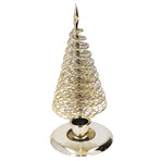 Candlestick Ornaments European Metal Christmas Tree Shape Wax Candle Holder Home Decoration Double Holder Gold