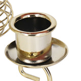Candlestick Ornaments European Metal Christmas Tree Shape Wax Candle Holder Home Decoration Double Holder Gold - Extra Image