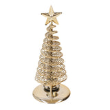 Metal Pine Tree Christmas Tree Tealight Candle Holder Candlestick Ornaments Arab Home Decoration - Side View