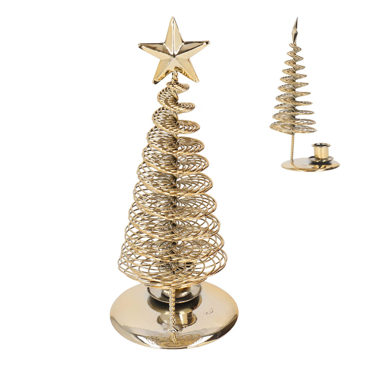 Metal Pine Tree Christmas Tree Tealight Candle Holder Candlestick Ornaments Arab Home Decoration