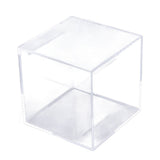 12cm Piggy Bank Acrylic Clear Dustproof Cube Money Boxes Storage Money Saving Box