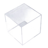 12cm Piggy Bank Acrylic Clear Dustproof Cube Money Boxes Storage Money Saving Box
