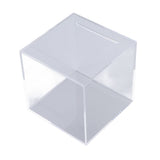 12cm Piggy Bank Acrylic Clear Dustproof Cube Money Boxes Storage Money Saving Box