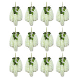 12 Pcs Artificial Wisteria Pure White Exquisite Simulated Wisteria Decoration for Weddings Outdoor Ceremonies - Front View
