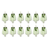 12 Pcs Artificial Wisteria Pure White Exquisite Simulated Wisteria Decoration for Weddings Outdoor Ceremonies - Side View