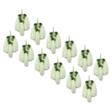 12 Pcs Artificial Wisteria Pure White Exquisite Simulated Wisteria Decoration for Weddings Outdoor Ceremonies - Top-Down View