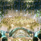 12 Pcs Artificial Wisteria Pure White Exquisite Simulated Wisteria Decoration for Weddings Outdoor Ceremonies