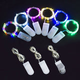 12PCS 0.03W Button String Lights Cold White Light 20 LED 3V Flexible IP65 Waterproof for Wedding Party Bedroom - Extra Image