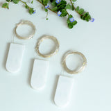 12PCS 0.03W Button String Lights Cold White Light 20 LED 3V Flexible IP65 Waterproof for Wedding Party Bedroom - Extra Image