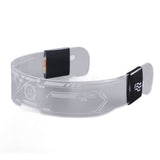 Colorful LED Luminous Glasses with 4 Flashing Modes 7 Adjustable Colors for Party Bar Music Festival Double Control - Close-Up Angle