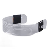 Colorful LED Luminous Glasses with 4 Flashing Modes 7 Adjustable Colors for Party Bar Music Festival Double Control