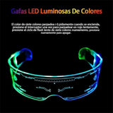Colorful LED Luminous Glasses with 4 Flashing Modes 7 Adjustable Colors for Party Bar Music Festival Double Control