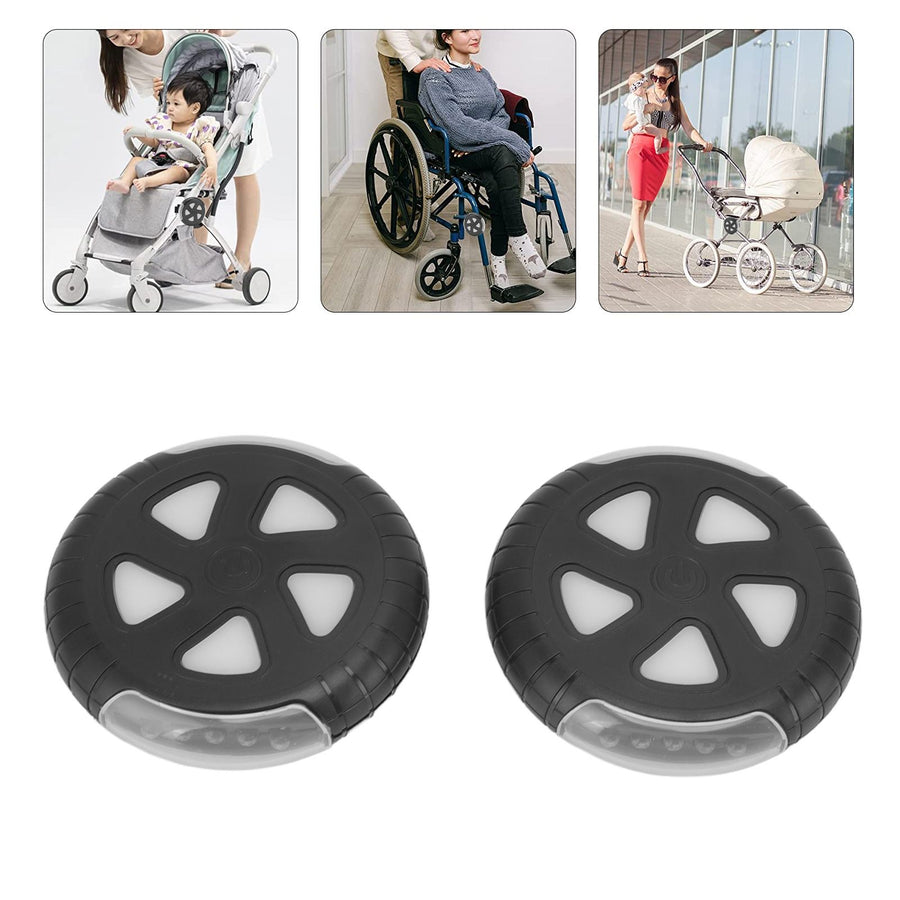 1 Pair Stroller Lights Waterproof Easy to Install LED Stroller Lights Stroller Safety Lights for Wheelchair