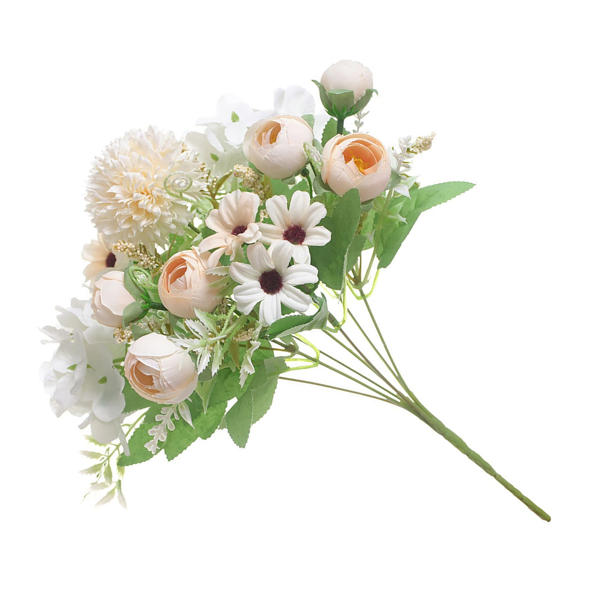 Artificial Flower Exquisite Lifelike Silk Cloth Faux Flower for Photography Wedding Home Shop Decoration Champagne