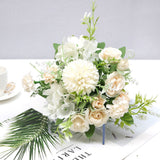 Artificial Flower Exquisite Lifelike Silk Cloth Faux Flower for Photography Wedding Home Shop Decoration Champagne