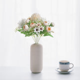 Artificial Flower Exquisite Lifelike Silk Cloth Faux Flower for Photography Wedding Home Shop Decoration Champagne