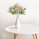 Artificial Flower Exquisite Lifelike Silk Cloth Faux Flower for Photography Wedding Home Shop Decoration Champagne - Extra Image