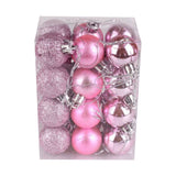 72Pcs Christmas Balls Hanging Decorative Christmas Tree Balls for Christmas Weddings Engagements Anniversaries Parties Pink