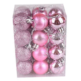 72Pcs Christmas Balls Hanging Decorative Christmas Tree Balls for Christmas Weddings Engagements Anniversaries Parties Pink