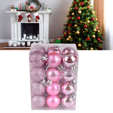72Pcs Christmas Balls Hanging Decorative Christmas Tree Balls for Christmas Weddings Engagements Anniversaries Parties Pink