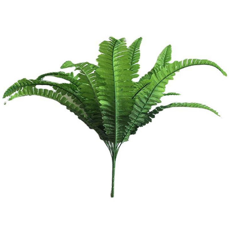 2Pcs 18 Heads Artificial Persian Leaves Artificial Shrubs Leaves Simulation Greenery Bushes for Home Garden Office Verandah Wedding