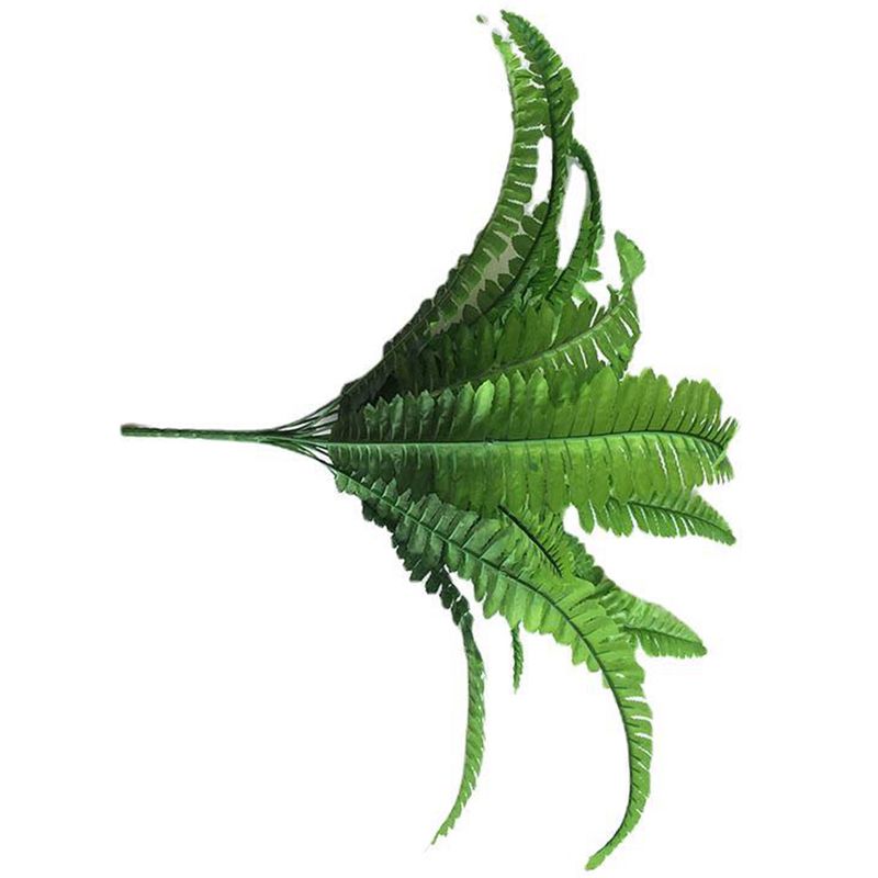2Pcs 18 Heads Artificial Persian Leaves Artificial Shrubs Leaves Simulation Greenery Bushes for Home Garden Office Verandah Wedding