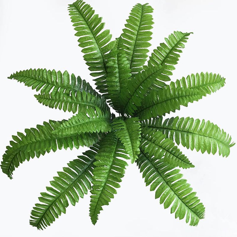 2Pcs 18 Heads Artificial Persian Leaves Artificial Shrubs Leaves Simulation Greenery Bushes for Home Garden Office Verandah Wedding