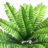 2Pcs 18 Heads Artificial Persian Leaves Artificial Shrubs Leaves Simulation Greenery Bushes for Home Garden Office Verandah Wedding